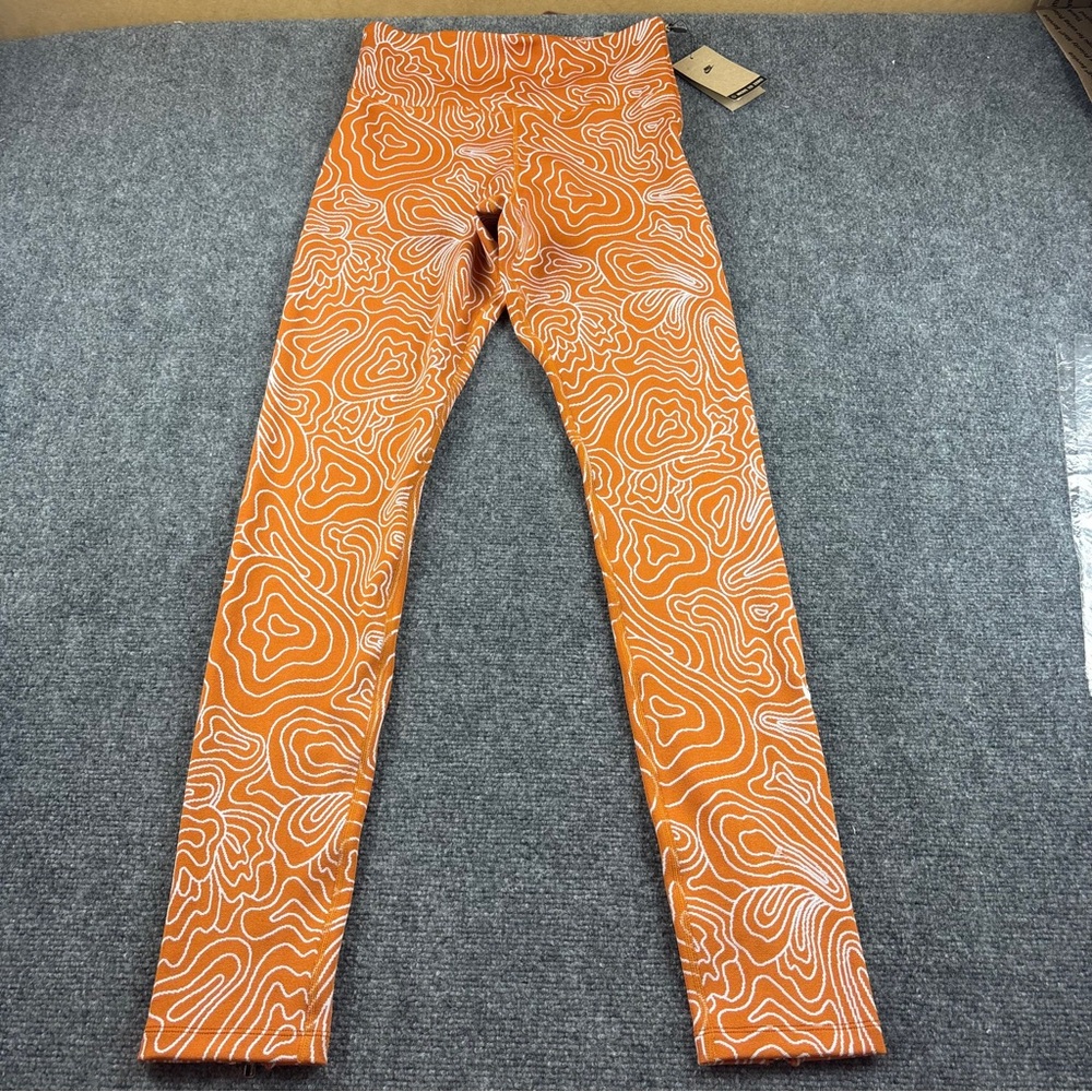 NIKE Women’s Orange Move to Zero *NWT* High Rise Full Length Leggings sz: Medium - Picture 2 of 13